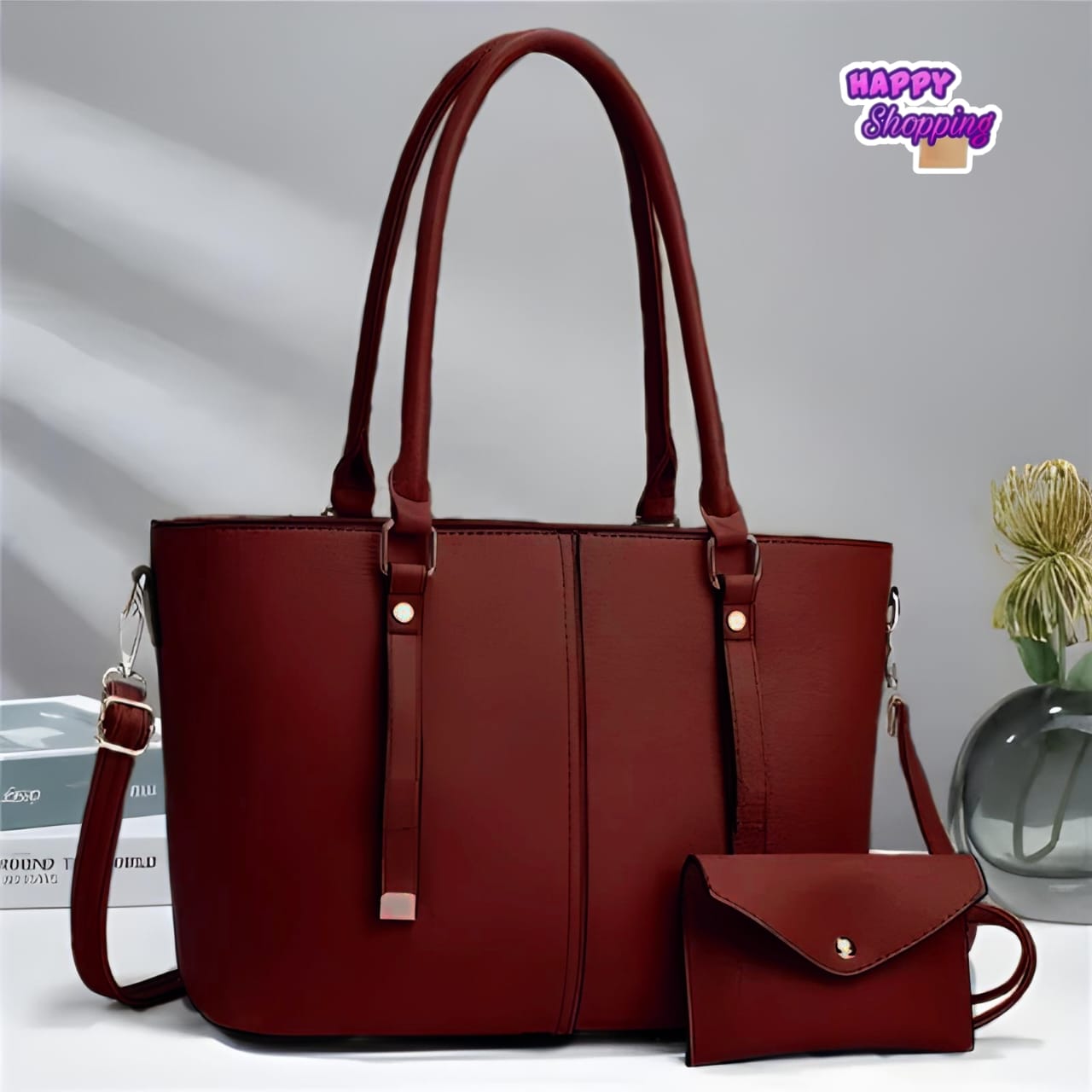Imported High Quality Handbag 2 pcs Set