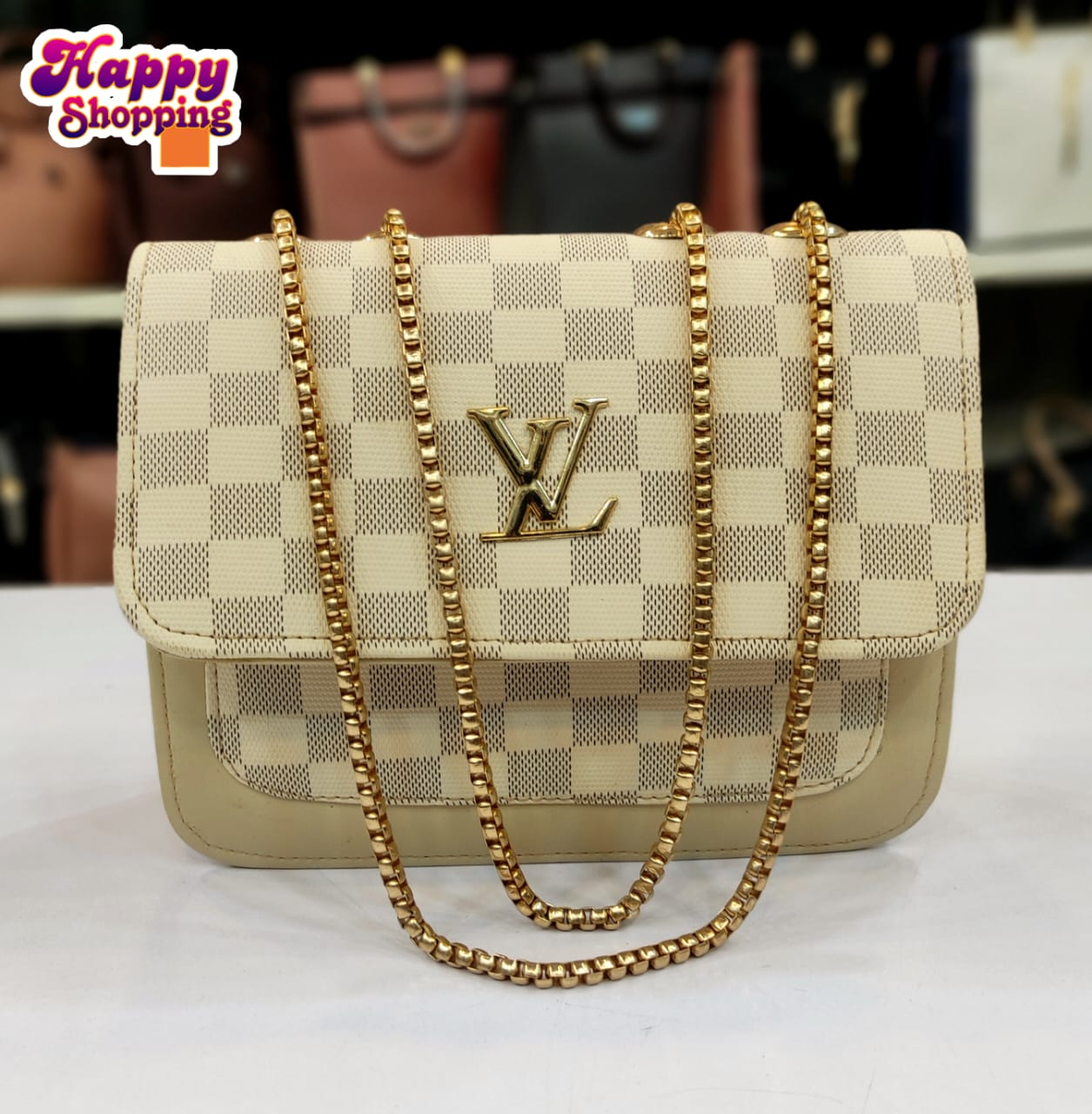 Branded Top Chain Crossbody bag