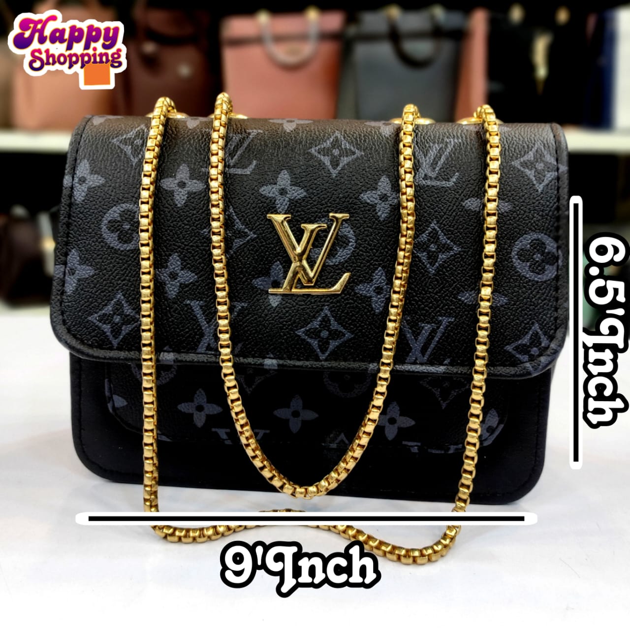 Branded Top Chain Crossbody bag