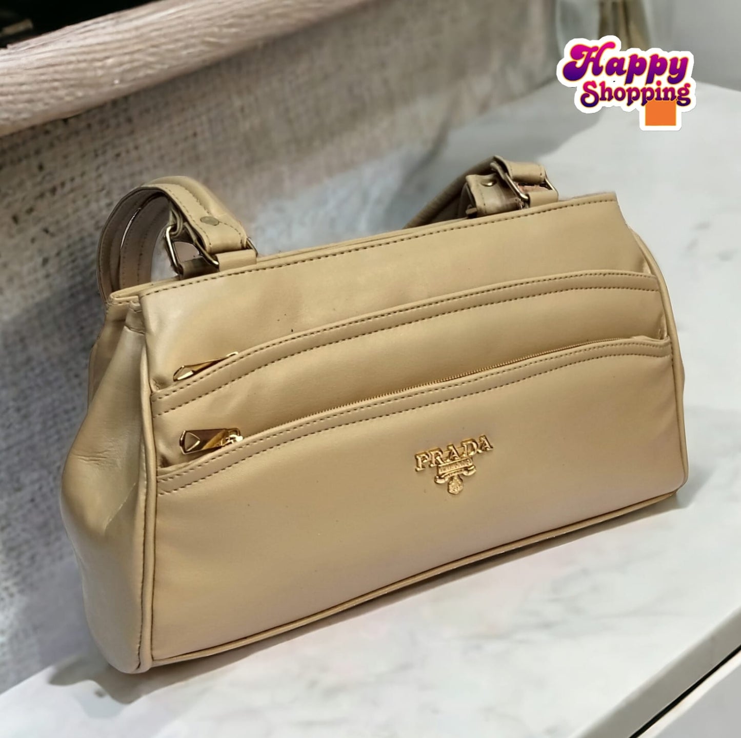 7 zipper Handbag