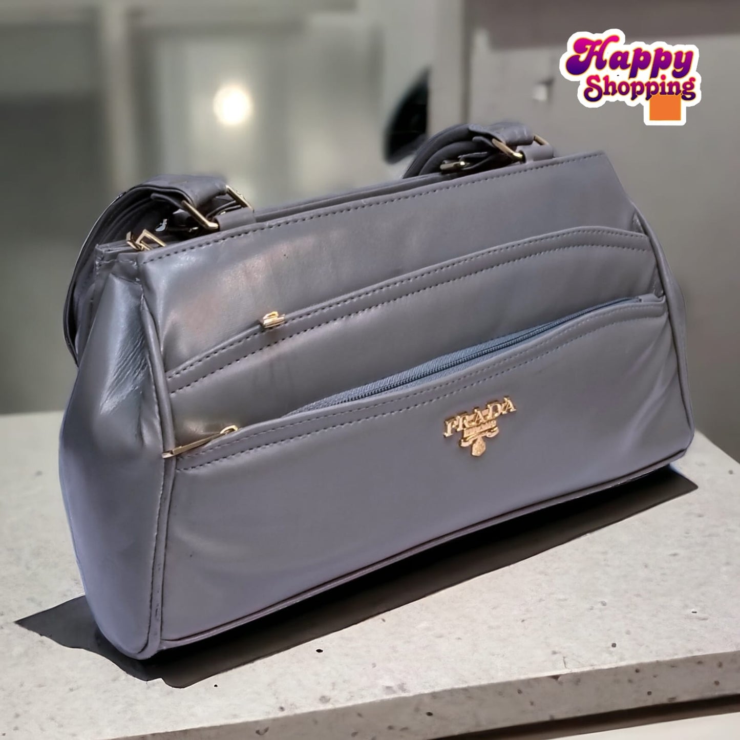 7 zipper Handbag