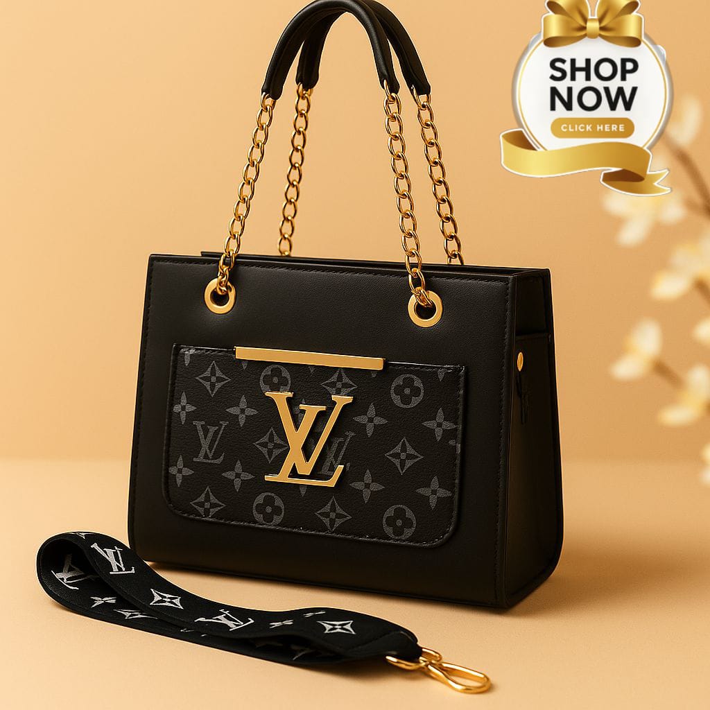 Chain&Strap Branded Handbag