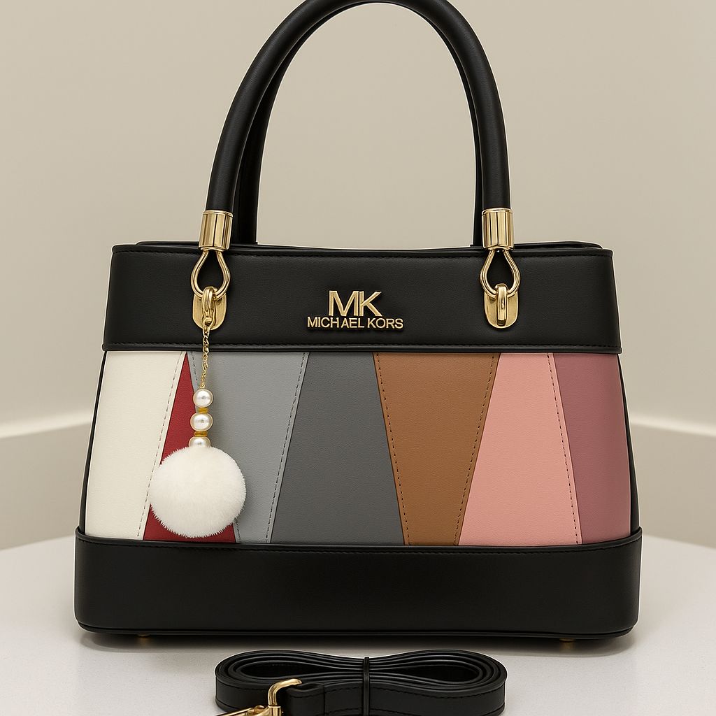 Branded Double Pocket Handbag