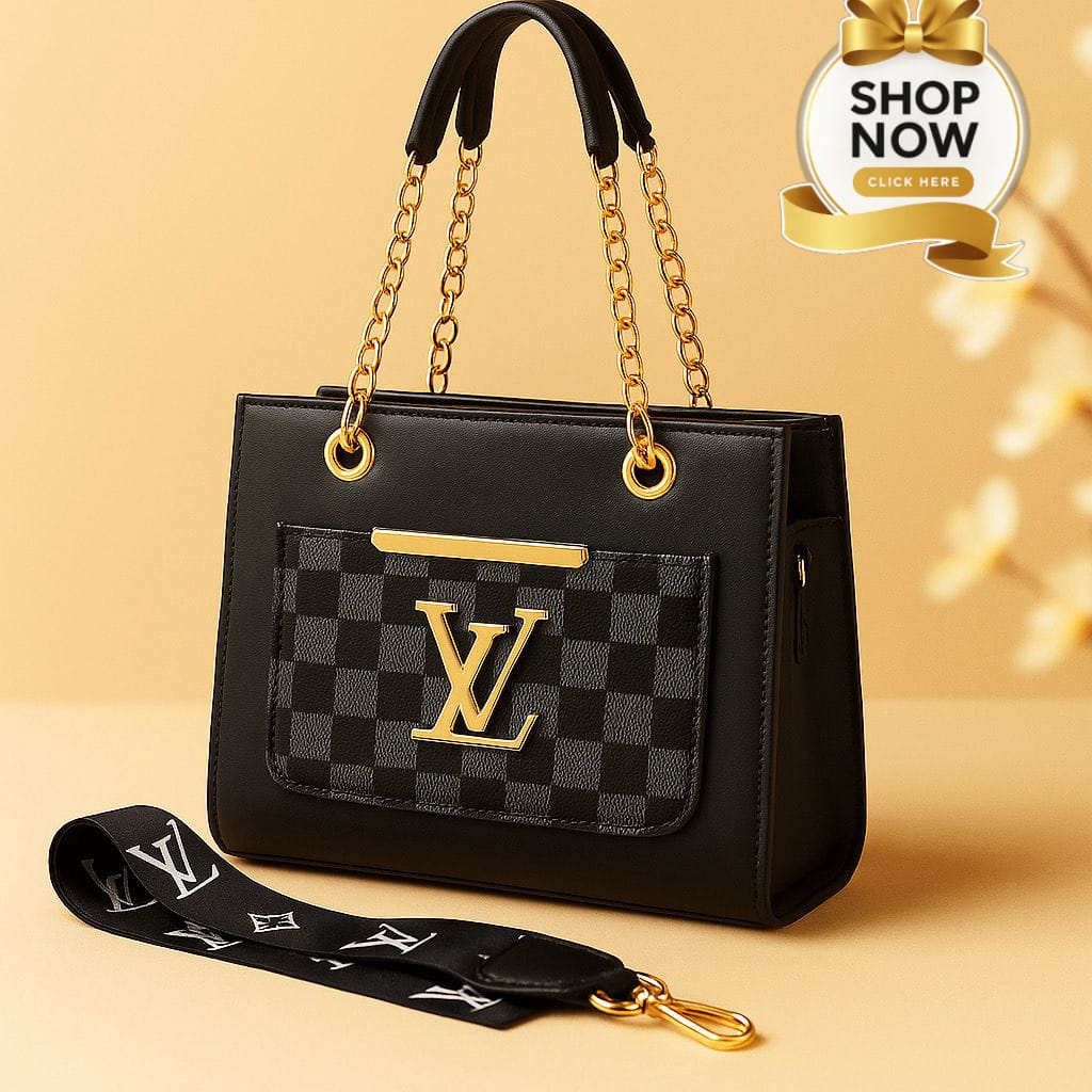 Chain&Strap Branded Handbag