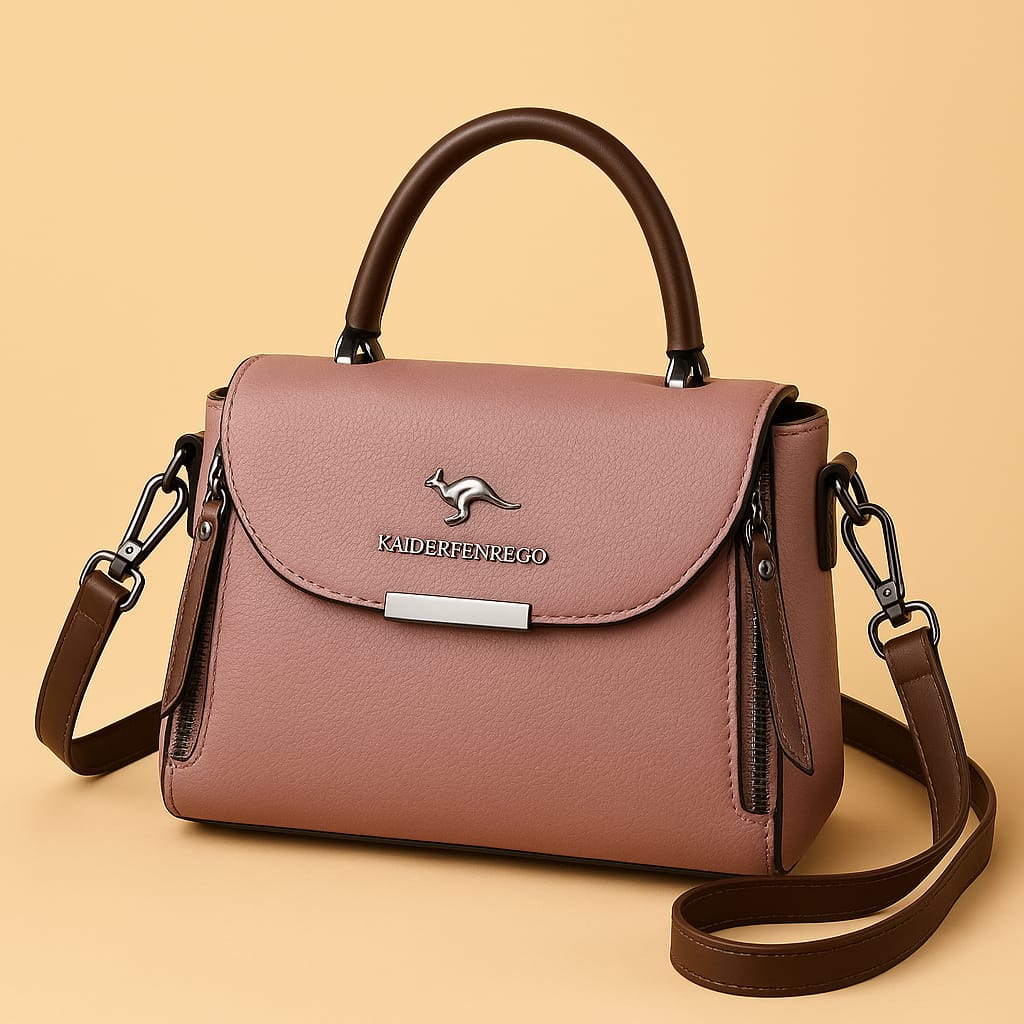 Kangaroo Dual zipper Crossbody bag
