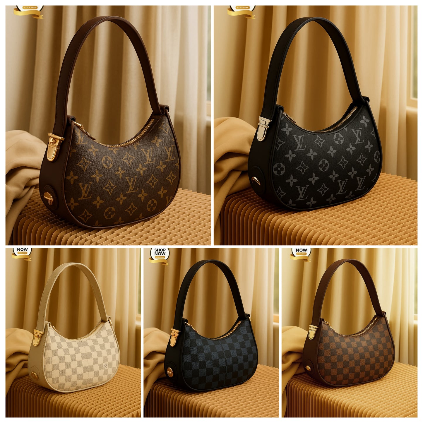 Moon Shape Branded Handbag