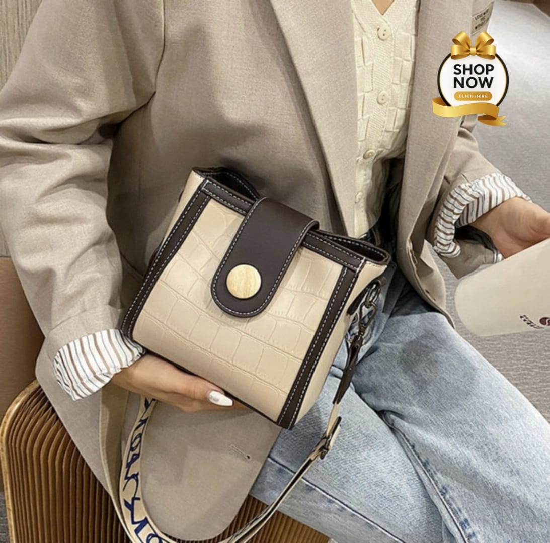 Texted Belt Crossbody Bag | Imported