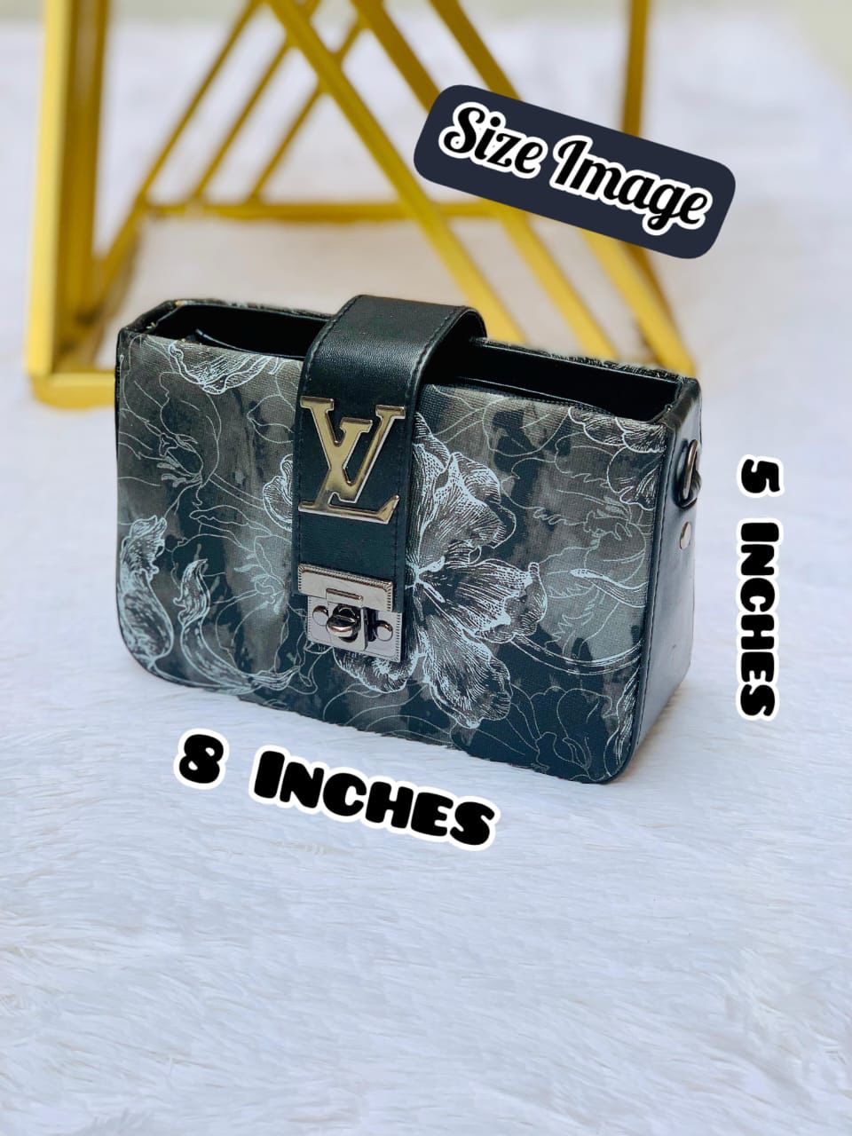 Abstract Branded Crossbody bag