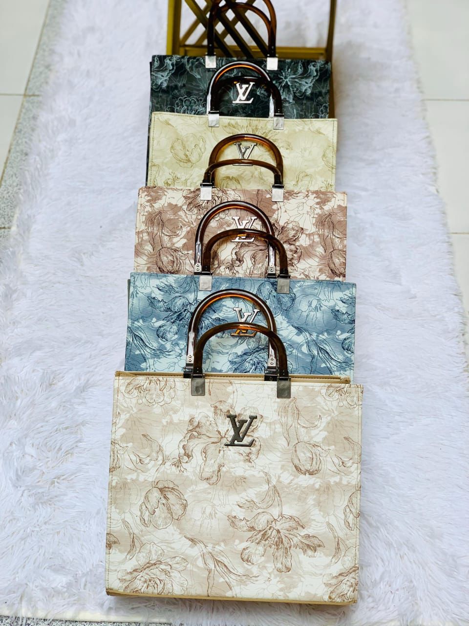 Abstract Branded Totebag