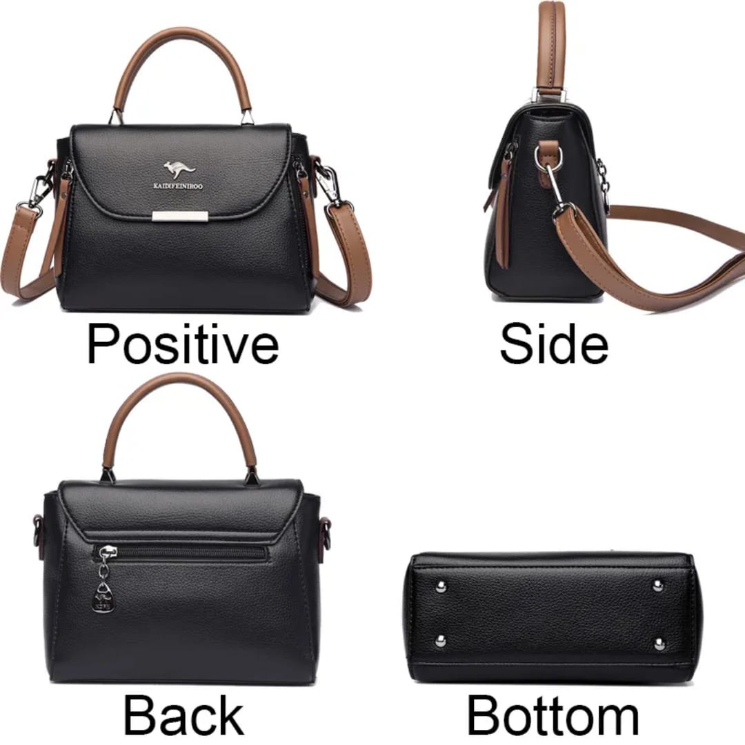 Kangaroo Dual zipper Crossbody bag