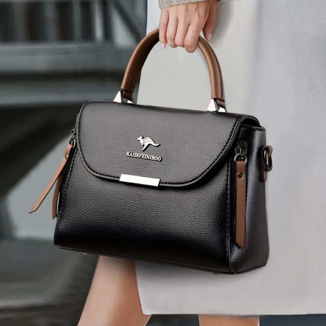 Kangaroo Dual zipper Crossbody bag