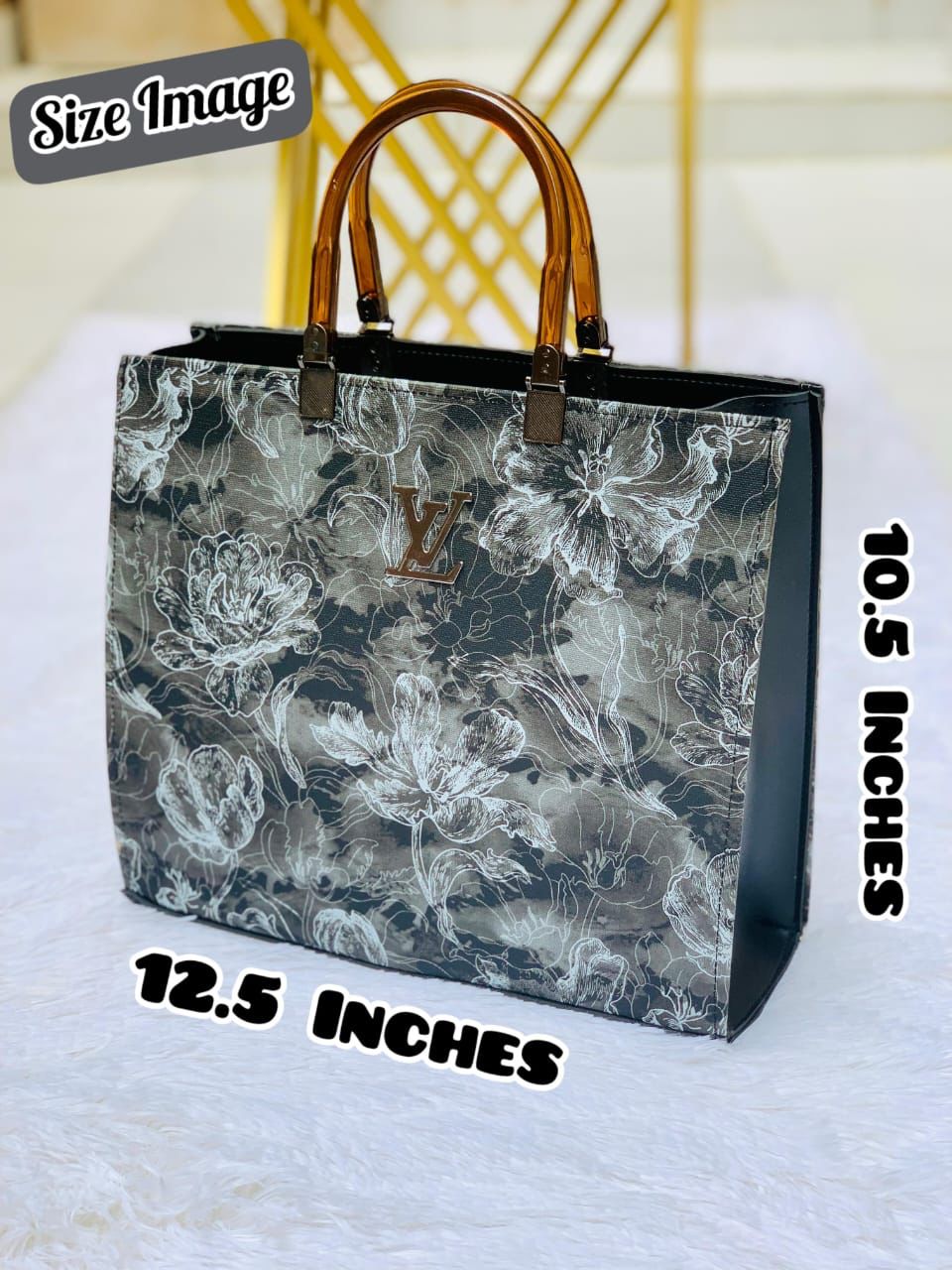 Abstract Branded Totebag