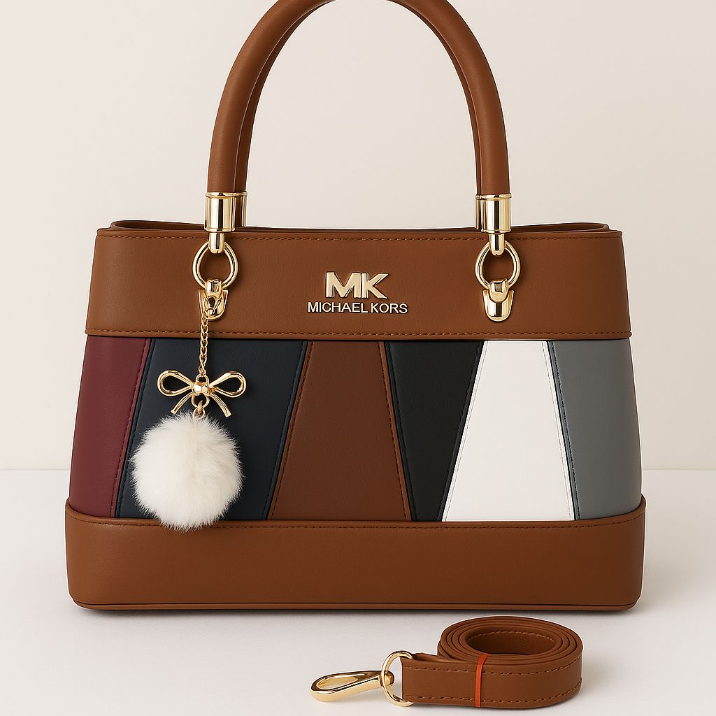 Branded Double Pocket Handbag
