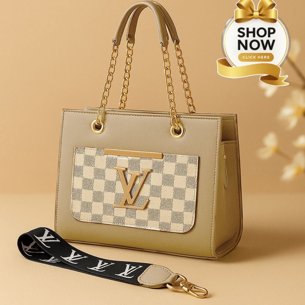 Chain&Strap Branded Handbag