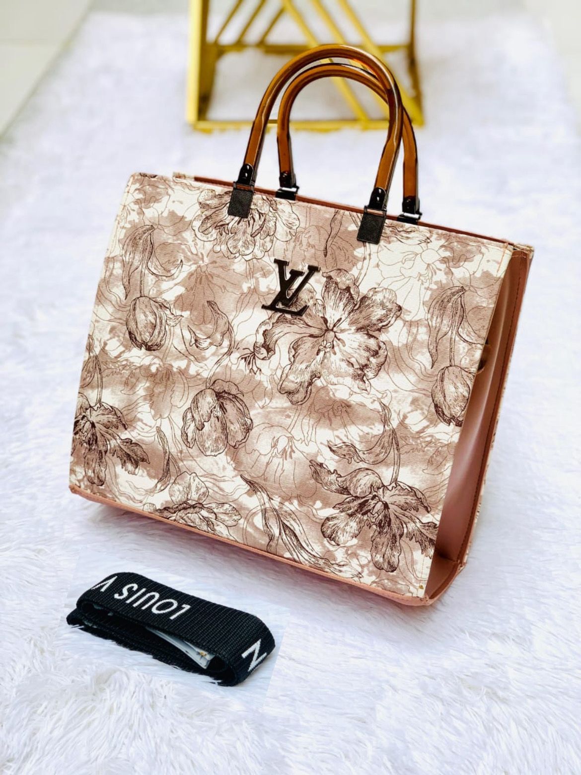 Abstract Branded Totebag