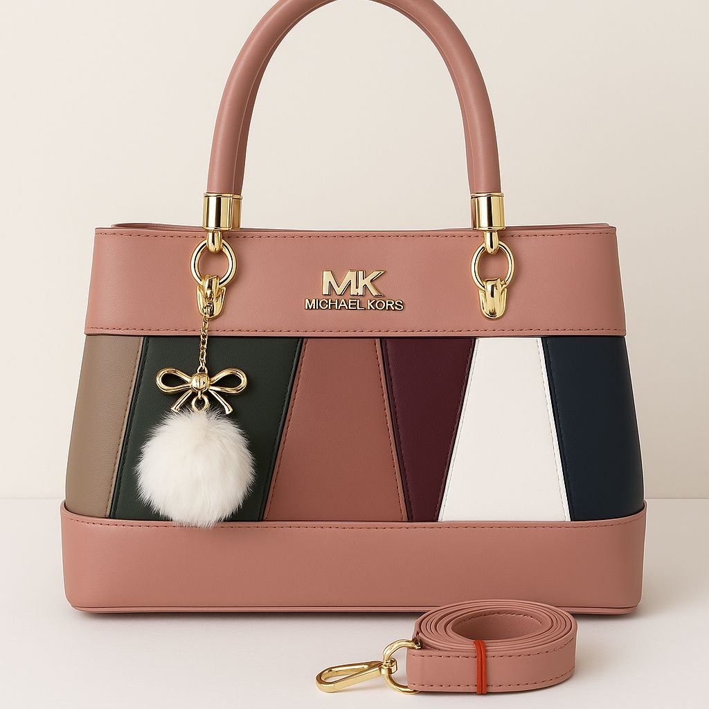 Branded Double Pocket Handbag