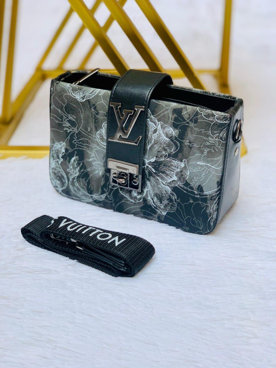 Abstract Branded Crossbody bag