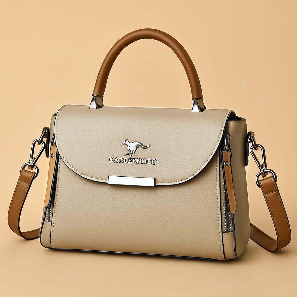 Kangaroo Dual zipper Crossbody bag