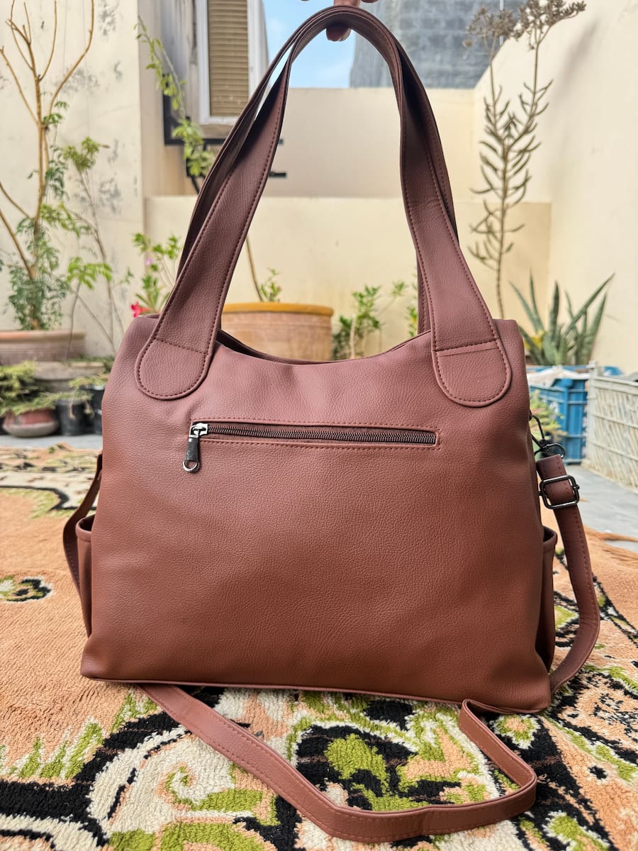 Large Premium Handbag - Brown