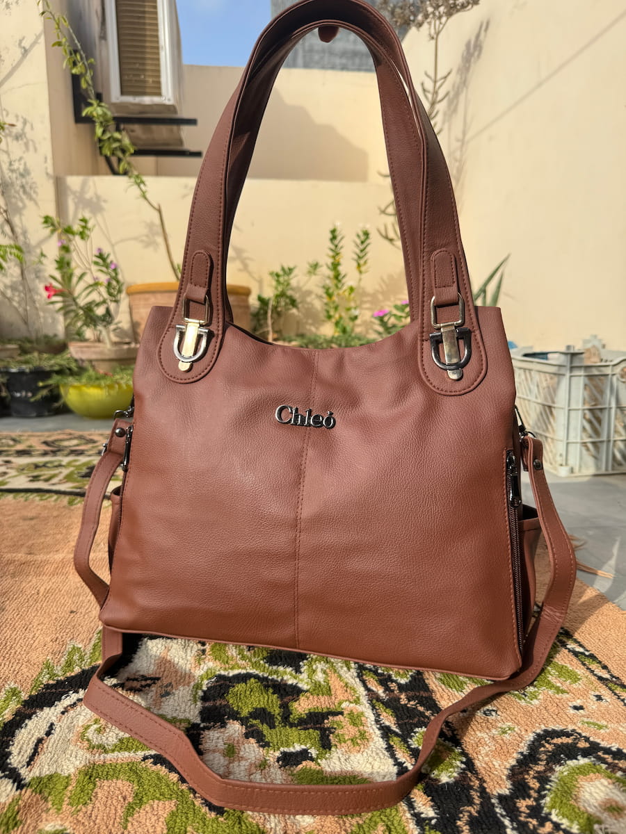 Large Premium Handbag - Brown