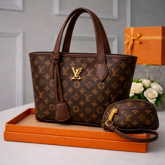 Premium 2-Piece Tote Bag Set – Handbag + Mini Pouch