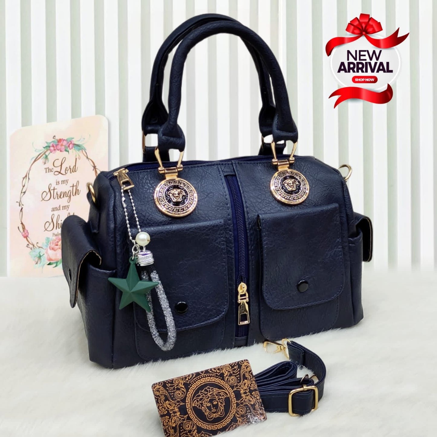 Duo leather Handbag