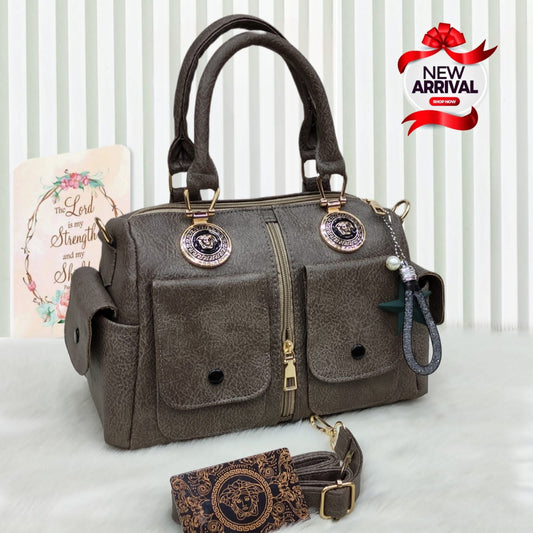 Duo leather Handbag