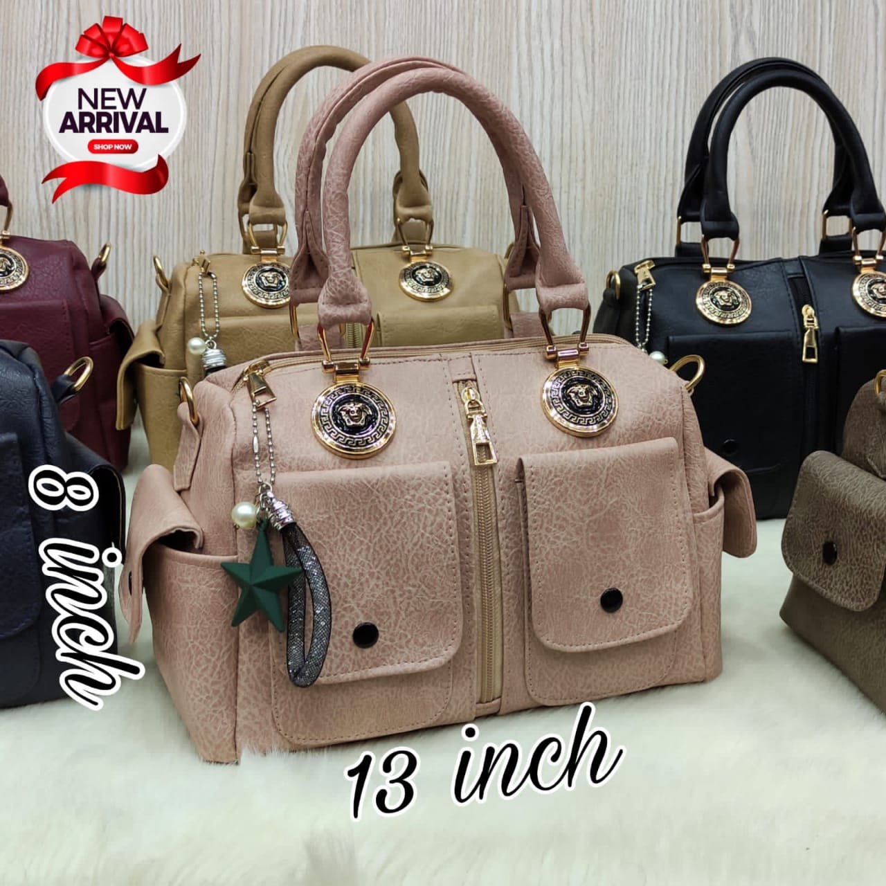 Duo leather Handbag