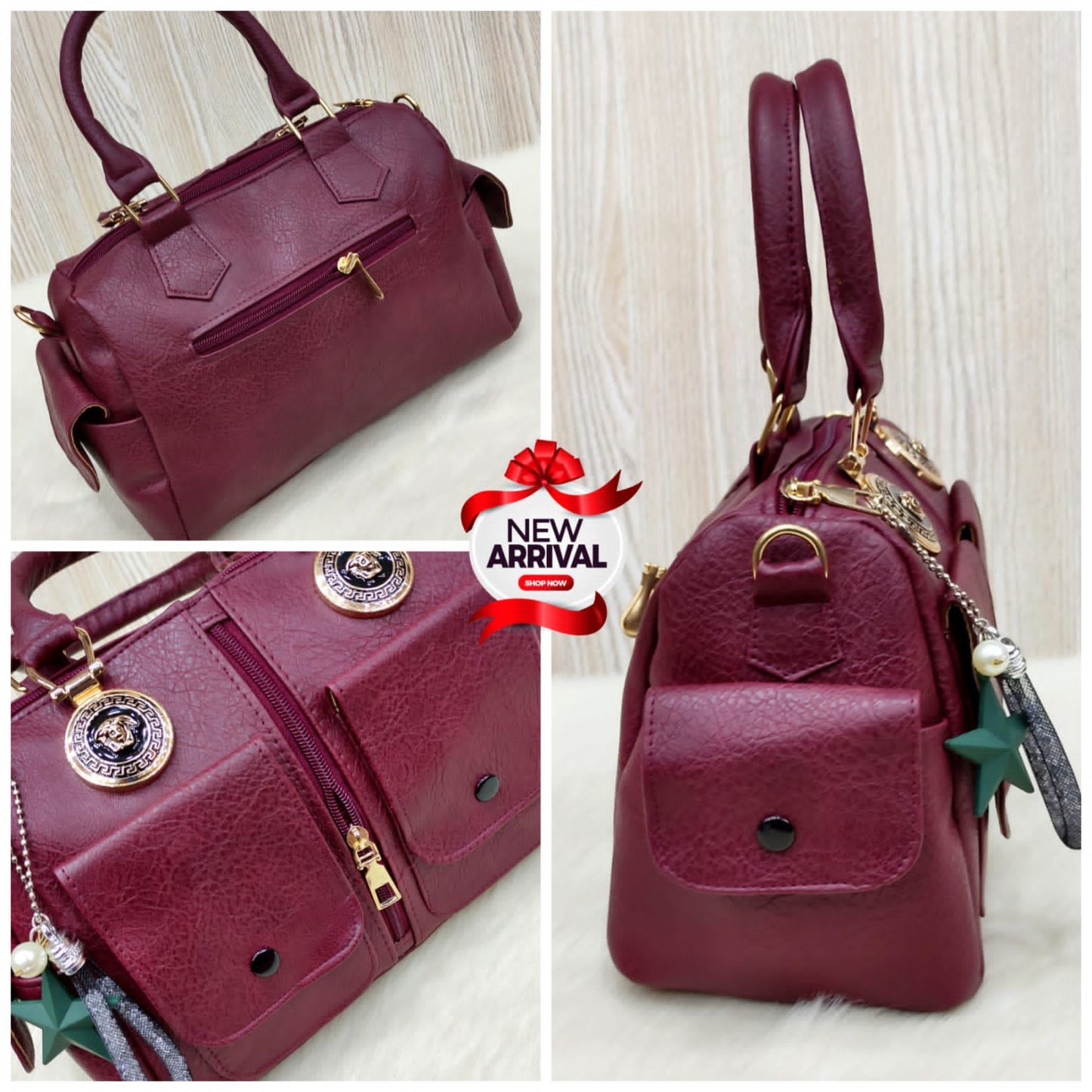 Duo leather Handbag