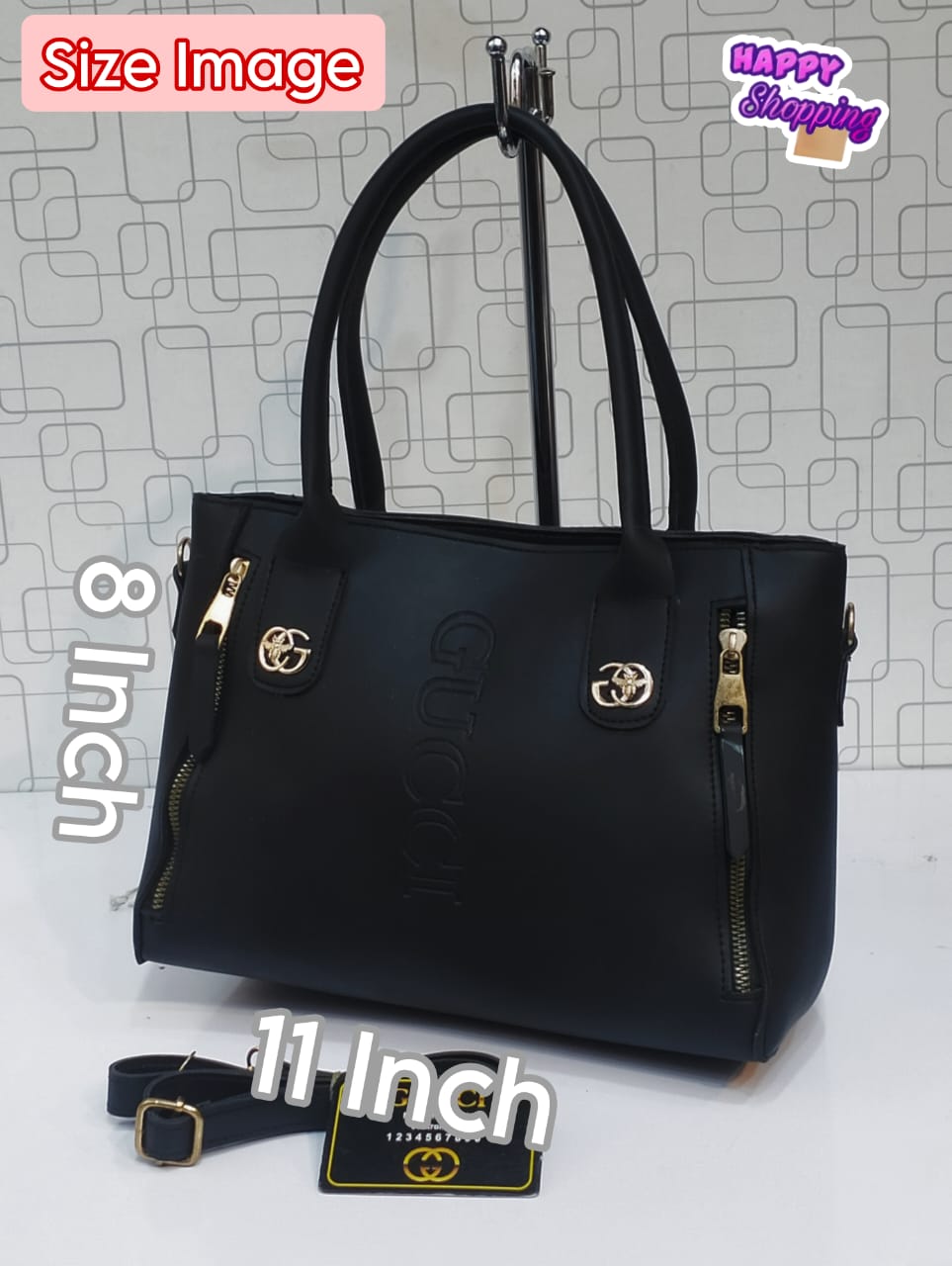 Dual Zip handbag