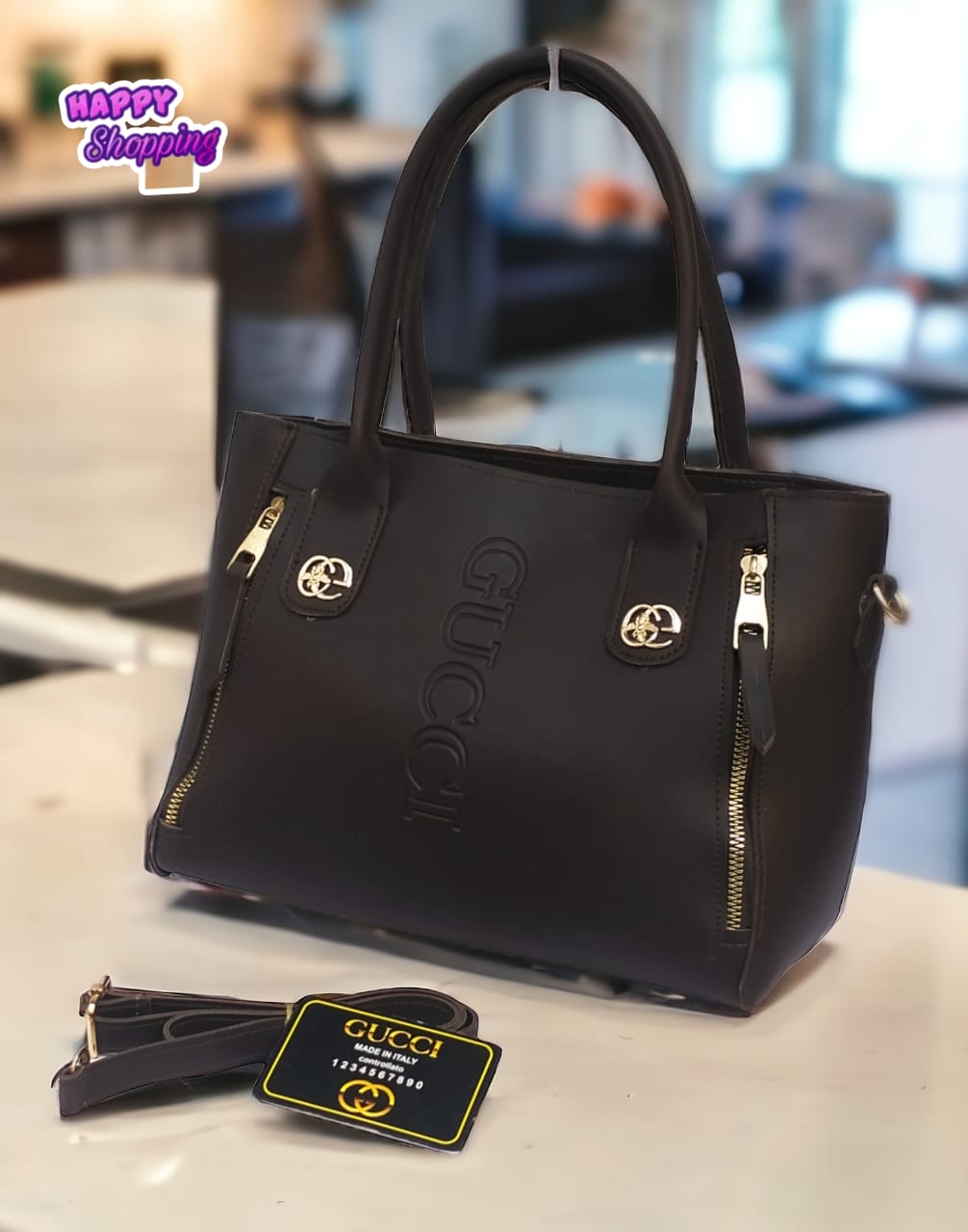 Dual Zip handbag