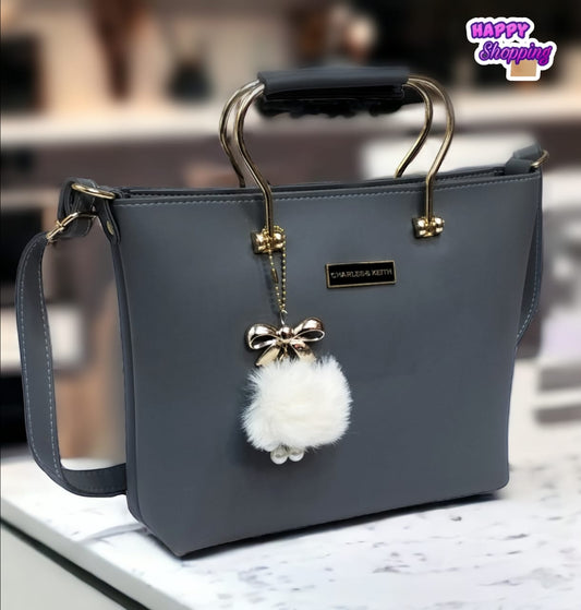 Regular Metal Handle Handbag