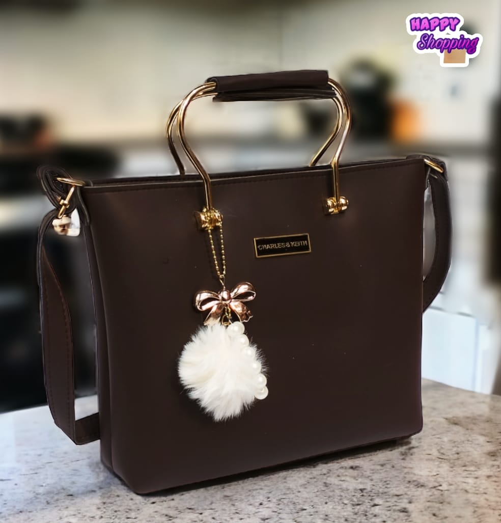 Regular Metal Handle Handbag