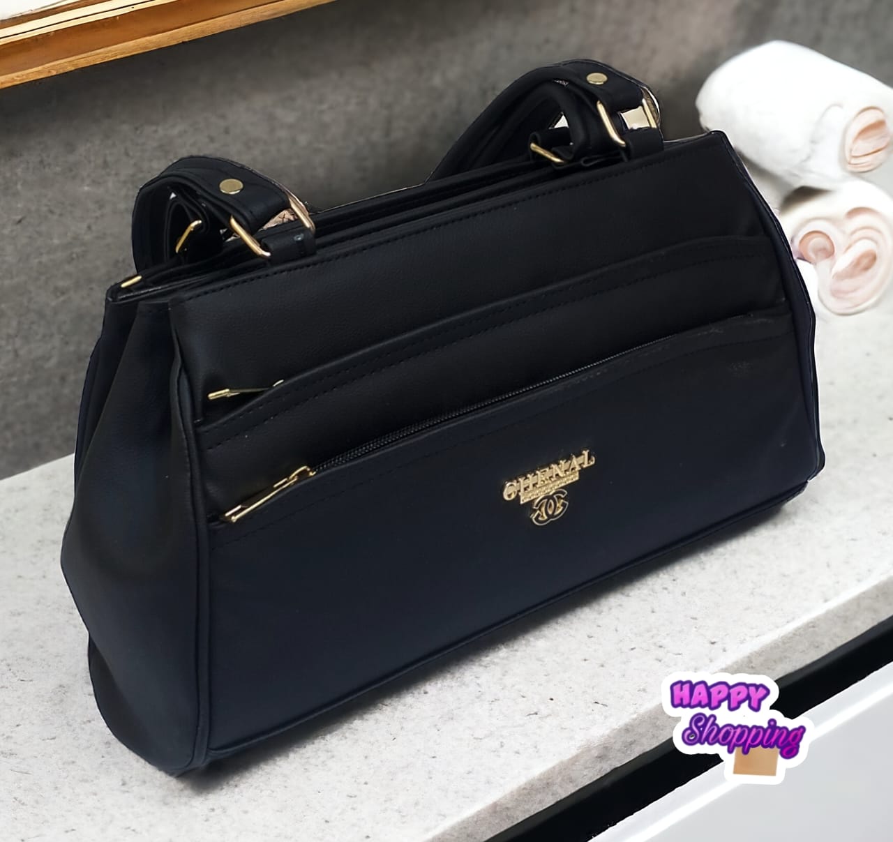 7 zipper Handbag