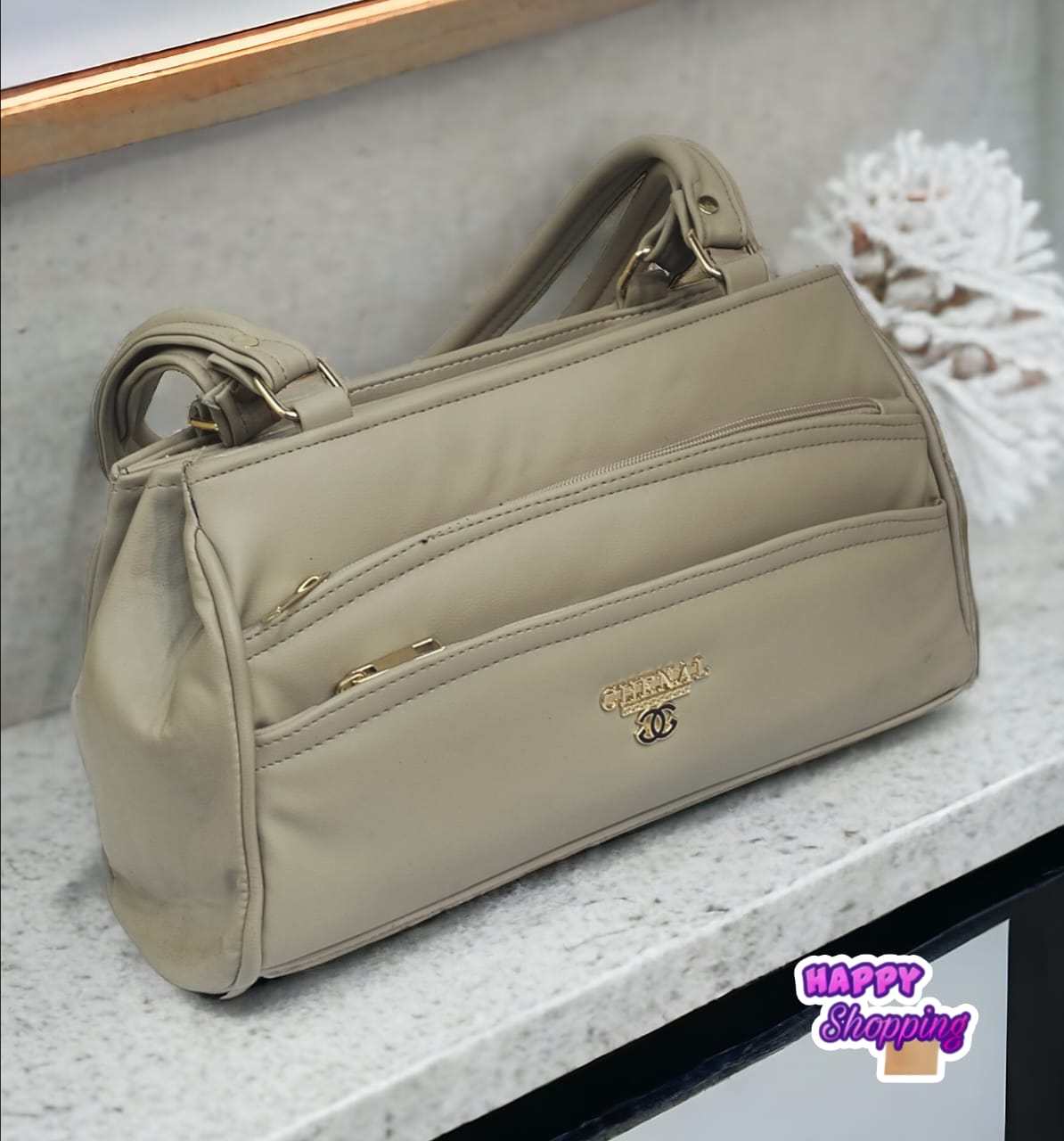 7 zipper Handbag