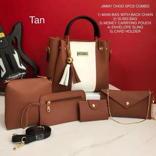 Synthetic leather 5 pcs Handbag set