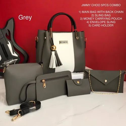 Synthetic leather 5 pcs Handbag set