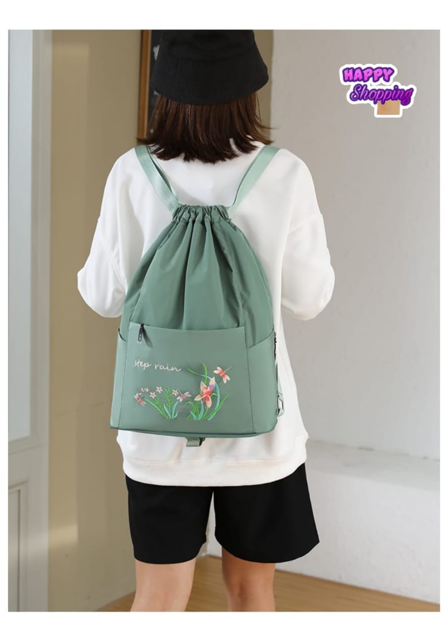 Embroidered Backpack