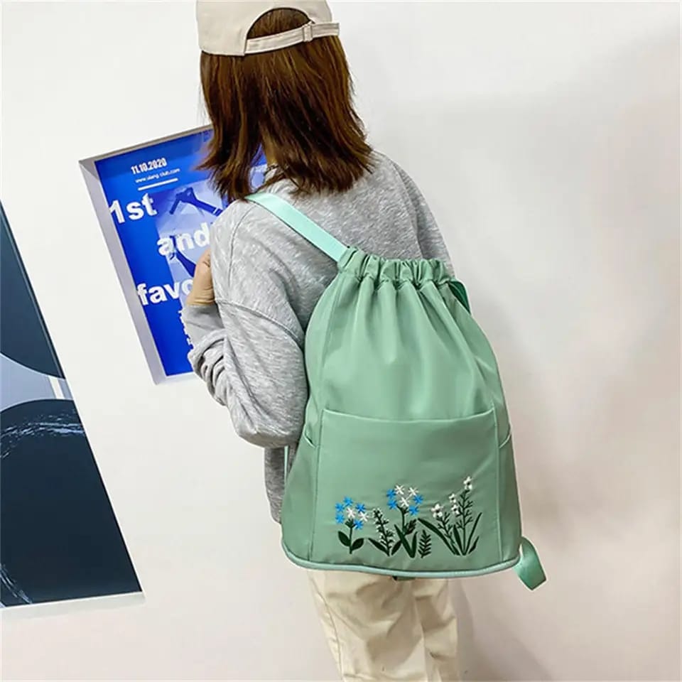 Embroidered Backpack