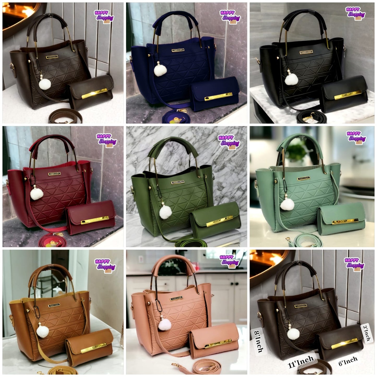 Fashionable handbag 2 pcs