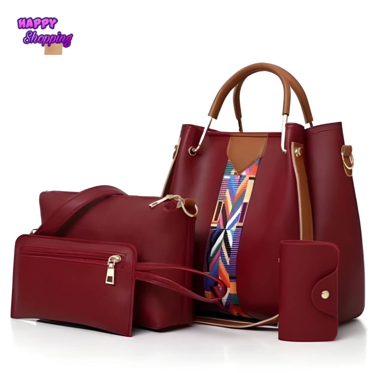 4 Pcs Handbag Set