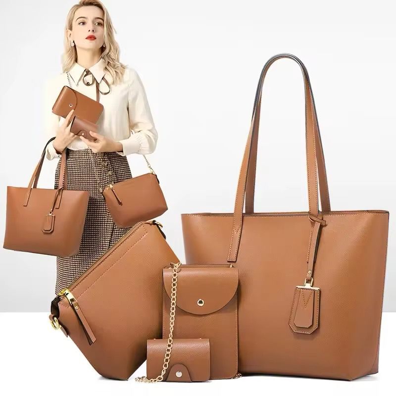 Synthetic Liza Leather Handbag| 4 pcs