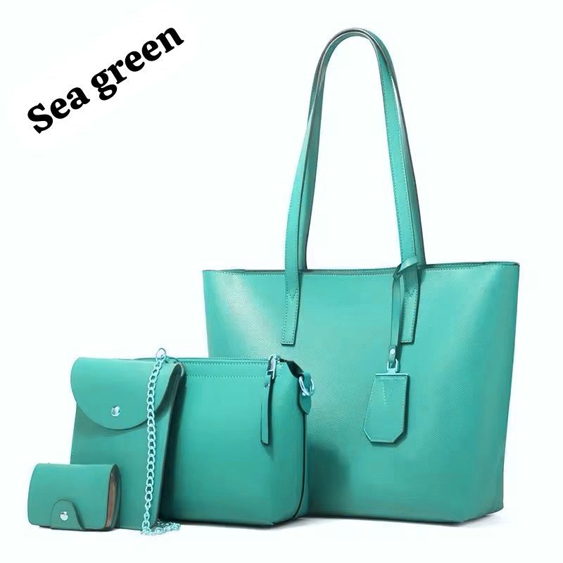 Synthetic Liza Leather Handbag| 4 pcs