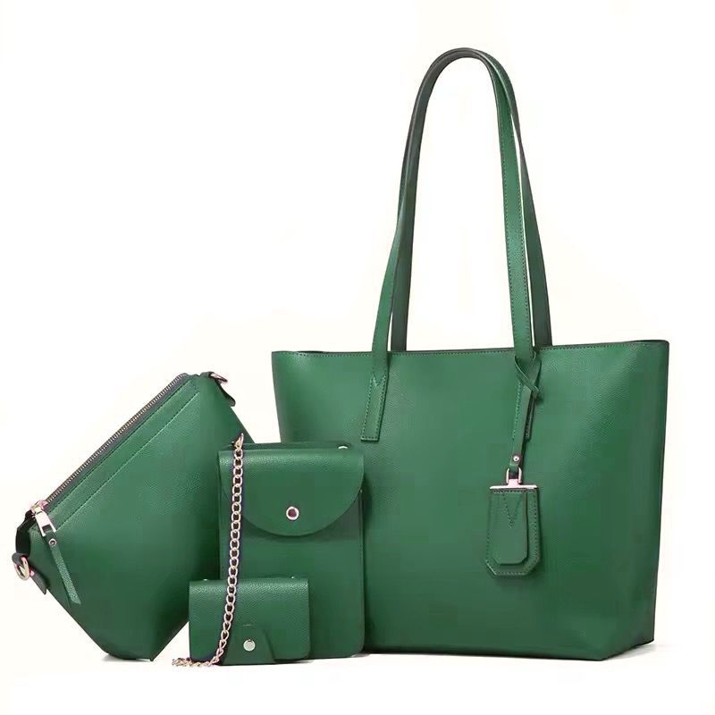 Synthetic Liza Leather Handbag| 4 pcs