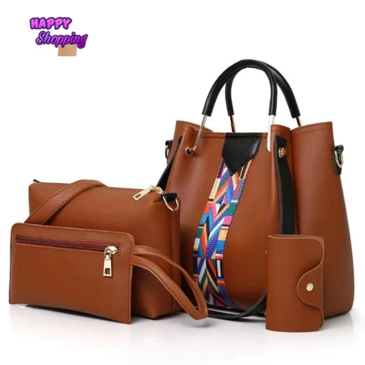 4 Pcs Handbag Set