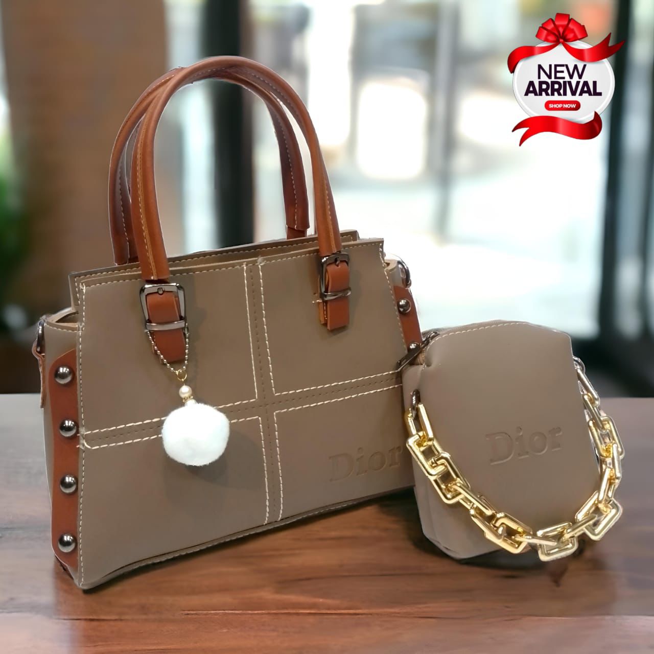 Branded 2 Pcs Handbag Set