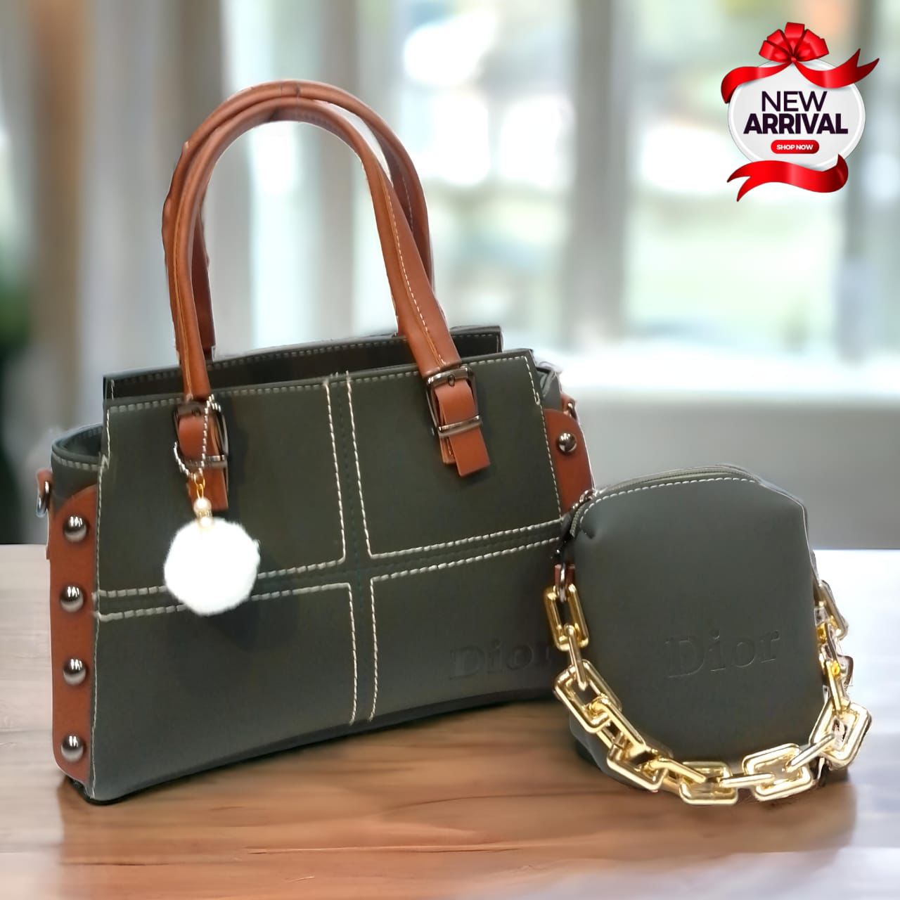 Branded 2 Pcs Handbag Set