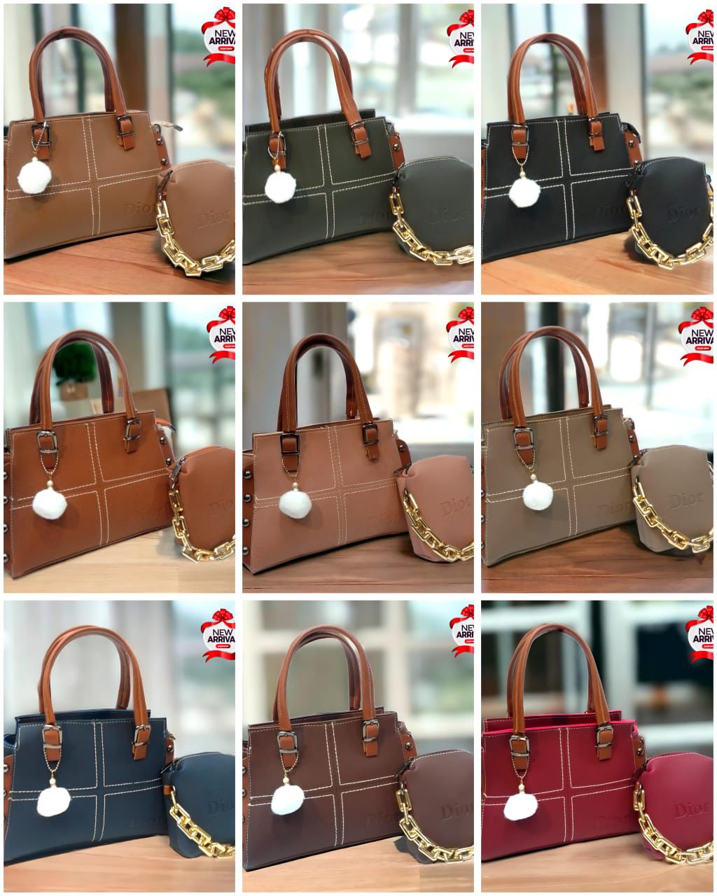 Branded 2 Pcs Handbag Set