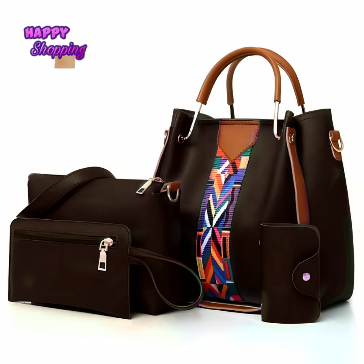 4 Pcs Handbag Set