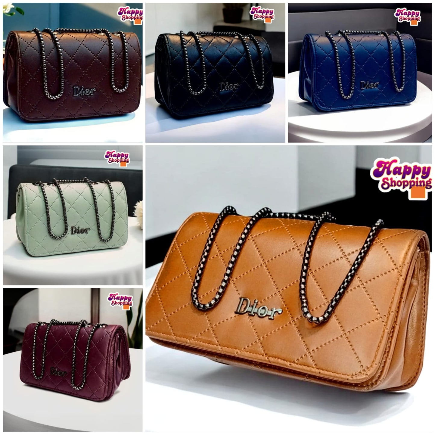 Branded top chain Crossbody bag